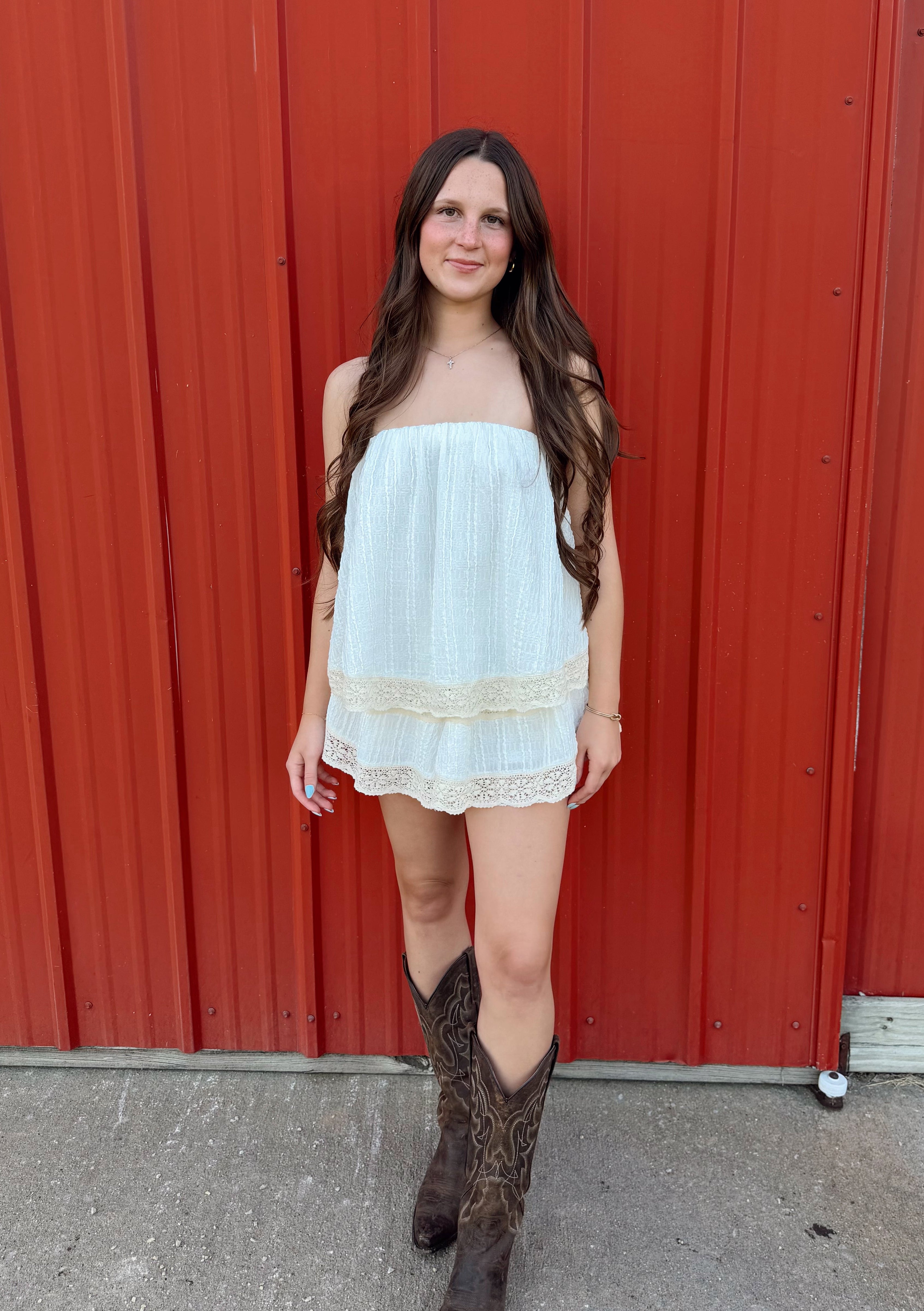 Cowgirl Lace Romper